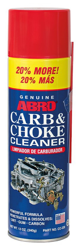 ABRO CARB&CHOKE CLEANER 12 OZ CC-220