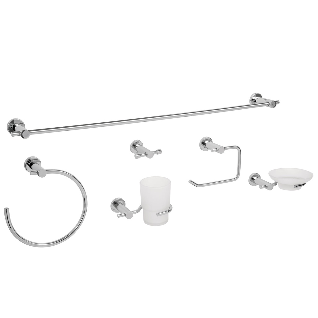 ACCES. DOUCHE 6PCS CHROME FOSET ELEMENT 49681