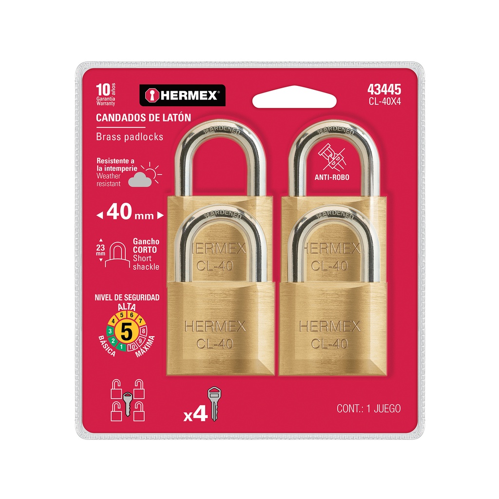 CADENAS 40MM PK/4 HERMEX 43445