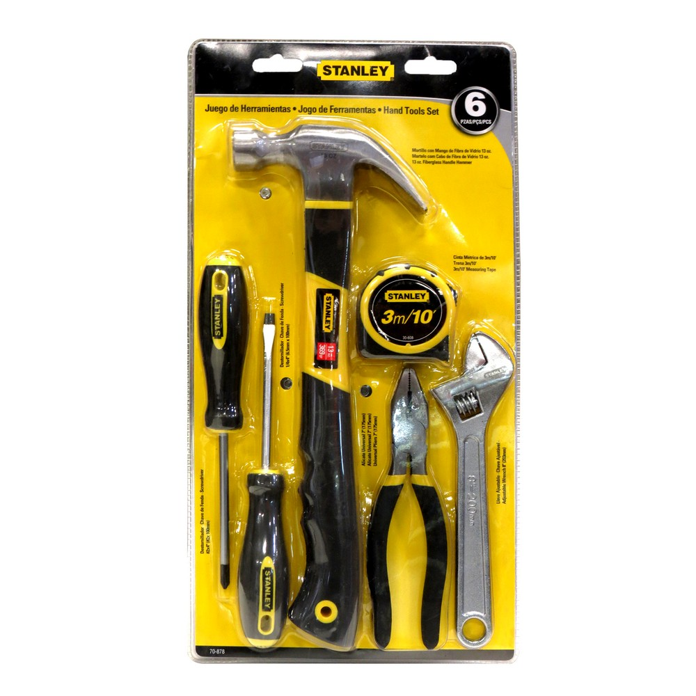 JEUX MARTEAU+RUBAN 6PCS STANLEY 70-878