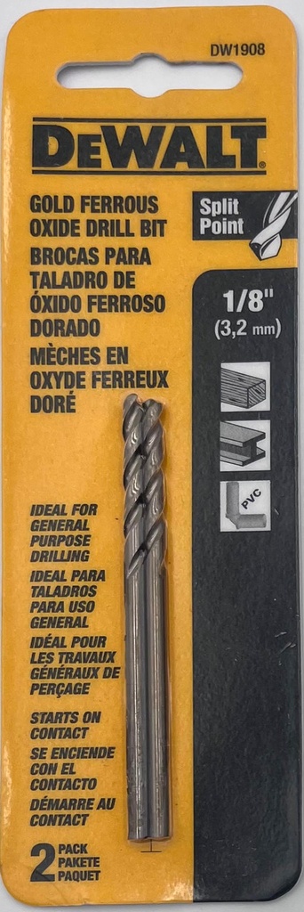 MECHE 1/8" DEWALT DW1908