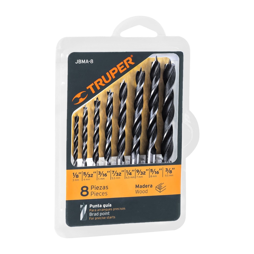 MECHE BOIS 8PCS TRUPER 11338
