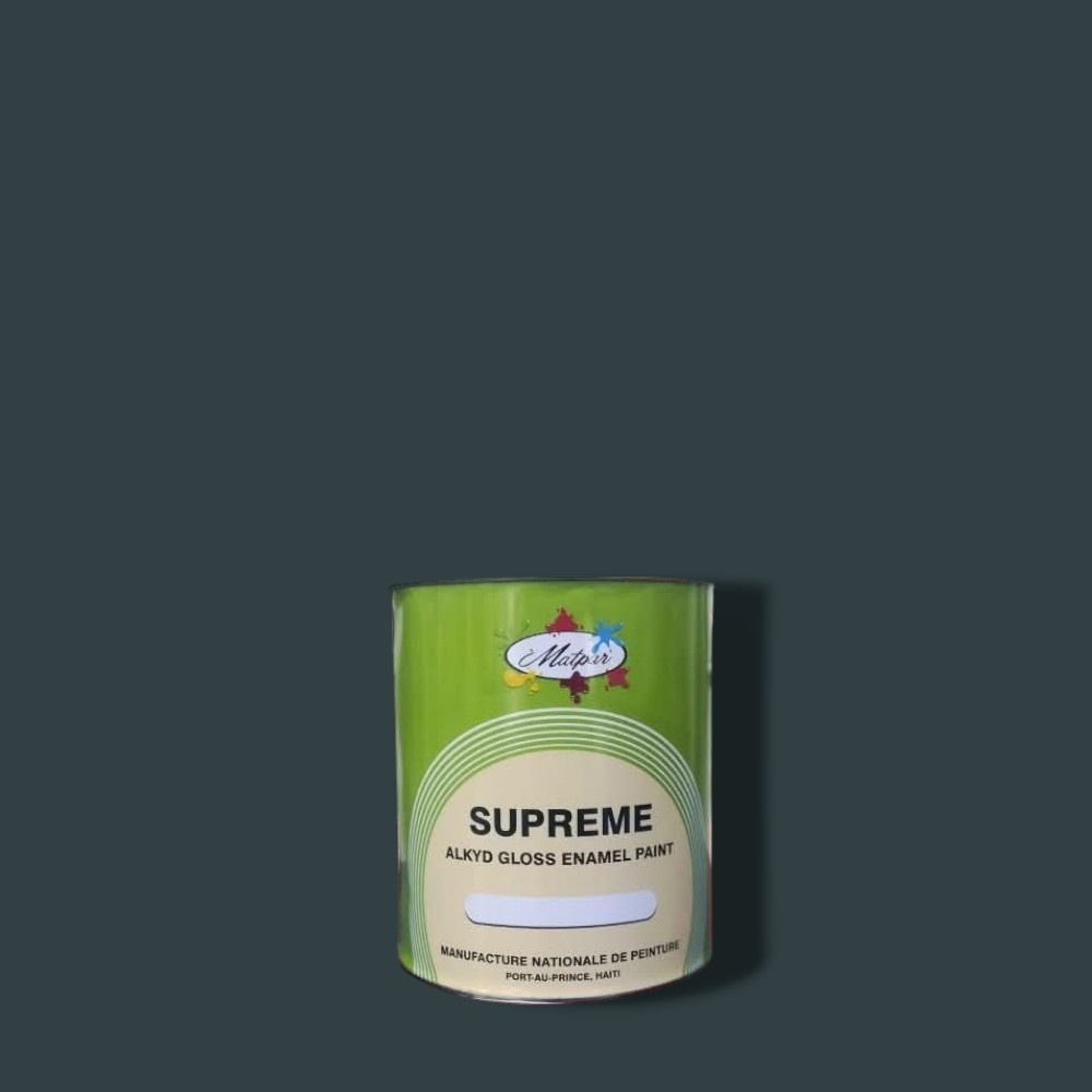 SUPREME ENAMEL GRIS FONCE 1/4 GAL