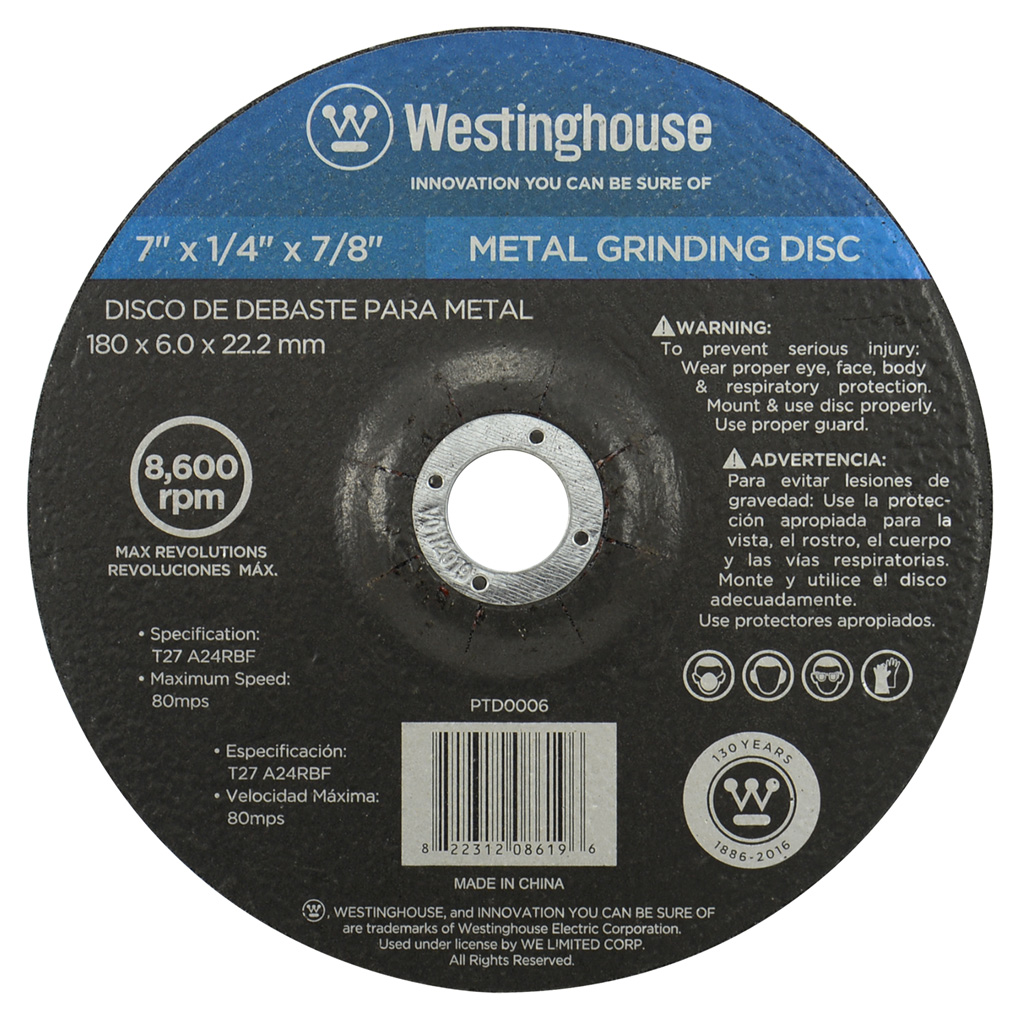 LAME GRINDER 7 X 1/4X 7/8 WESTINGHOUSE