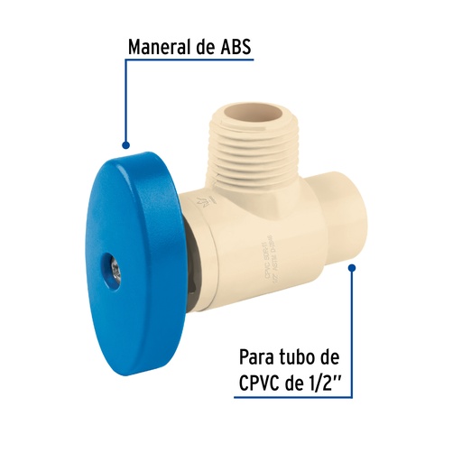 [7506240628255] ANGLE VANNE CPVC 1/2 FOSET 45045