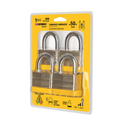 [7501206617502] CADENAS 50MM PK/4 HERMEX 20508