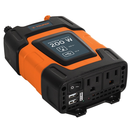 [7501206692172] INVERTER 200W+USB PORT TRUPER 10448