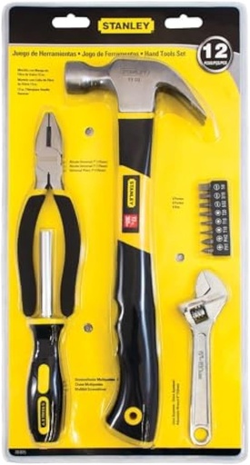 [747752708753] JEUX DOUILLES 12PCS+MARTEAU STANLEY 70-875