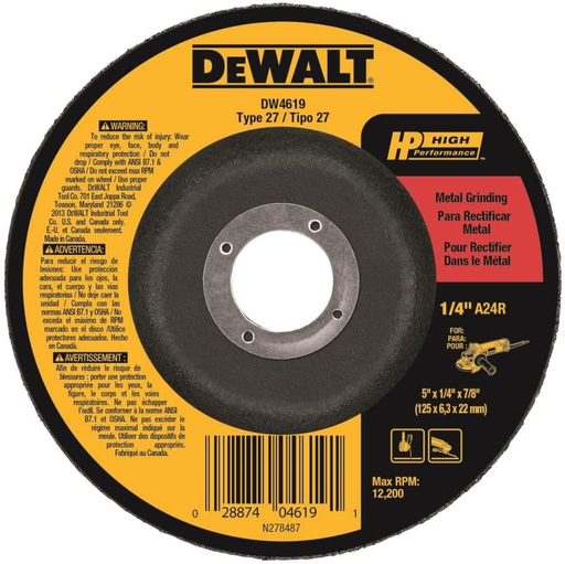 [028874046191] LAME GRINDER DEWALT 5"