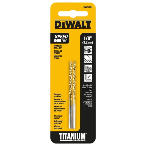 [028874017467] MECHE 1/8" DEWALT 2PCS DW1308