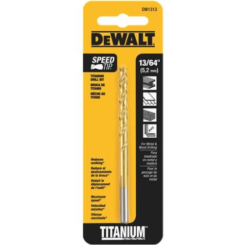[028874021921] MECHE 13/64 TITANIUM DEWALT DW1313
