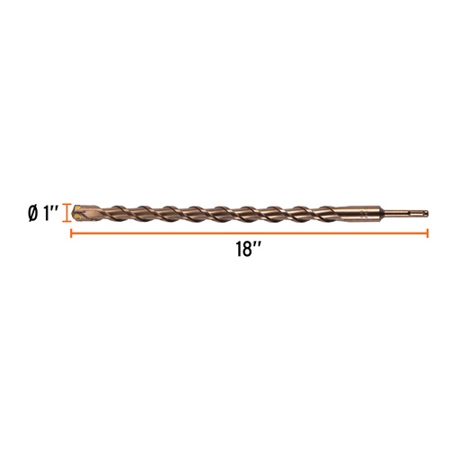 [7501206613771] MECHE BETON 1*18 TRUPER 11290