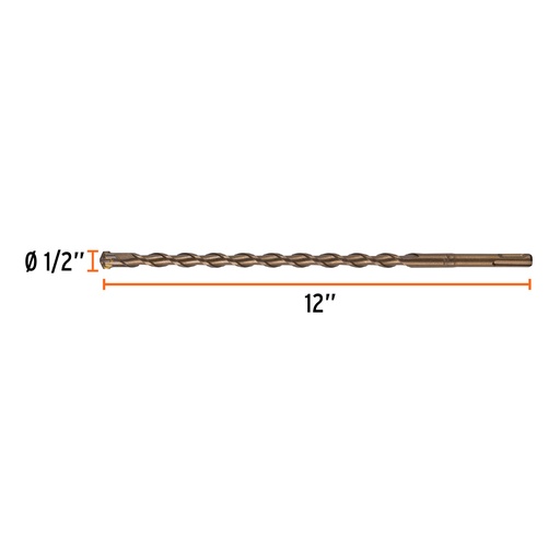 [7501206613863] MECHE BETON 1/2" * 12" TRUPER 11281