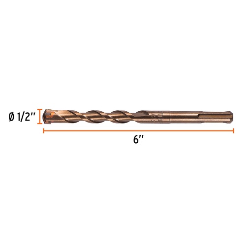 [7501206613887] MECHE BETON 1/2" * 6" TRUPER 11279