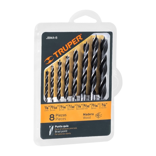 [7501206657133] MECHE BOIS 8PCS TRUPER 11338