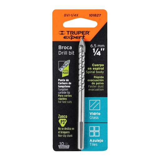 [7506240689843] MECHE CERAMIQUE 1/4 TRUPER 101827
