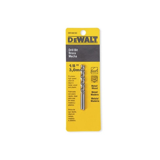[028877377728] MECHE HSS FER 1/8 DEWALT DW130018C