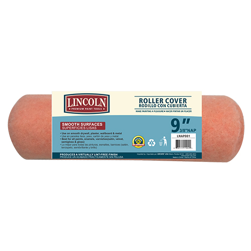 [638110016385] EPONGE ROULEAU 9" 3/8 ROSE LNAP001