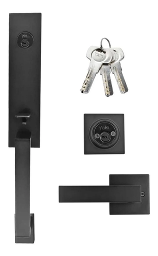 [751299895807] SERRURE ENTREE YALE BLACK MATT MX89580